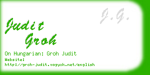 judit groh business card